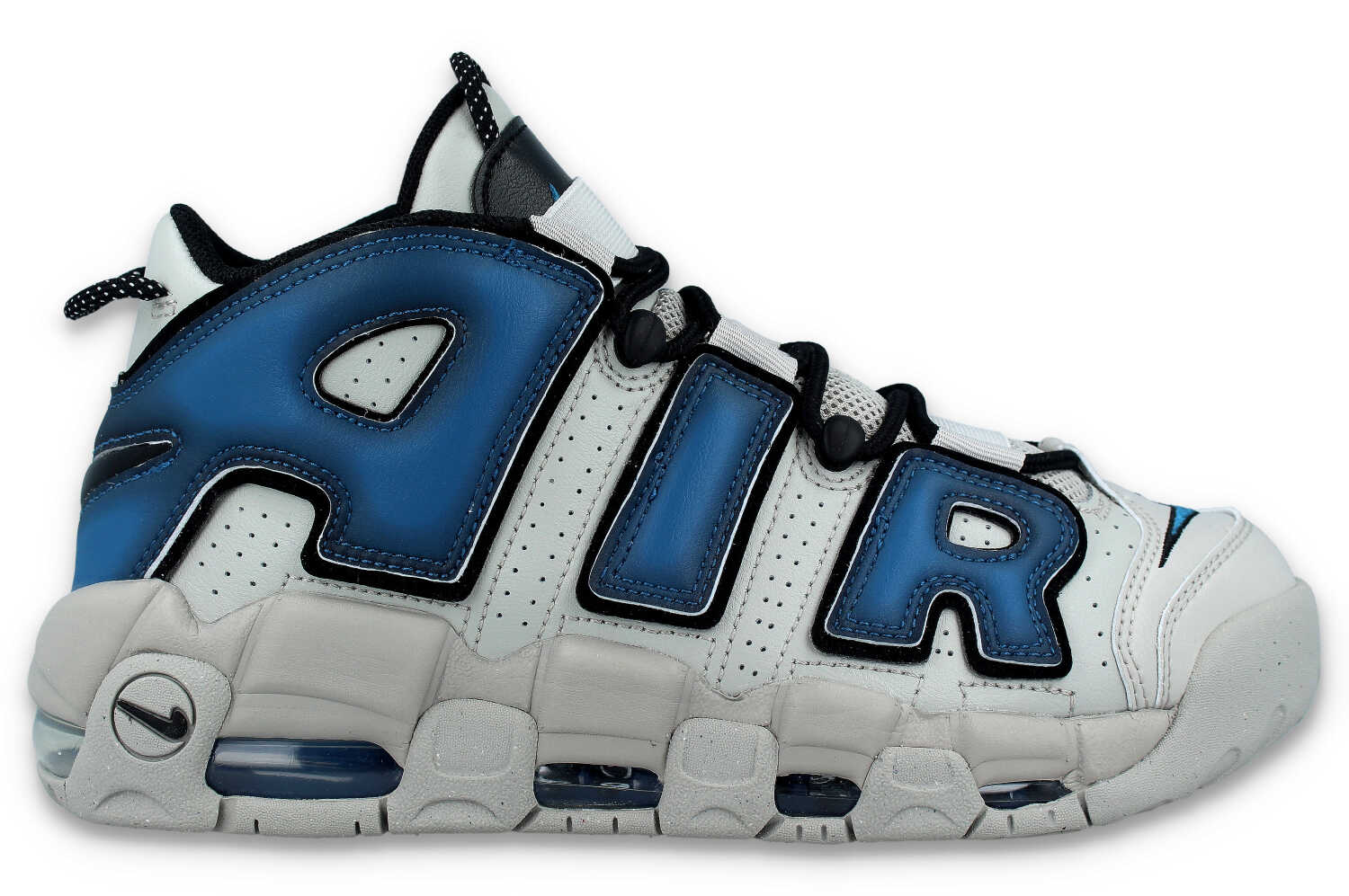 Nike Air More Uptempo 96 grau blau Schrittmacher Sneakerhandlung