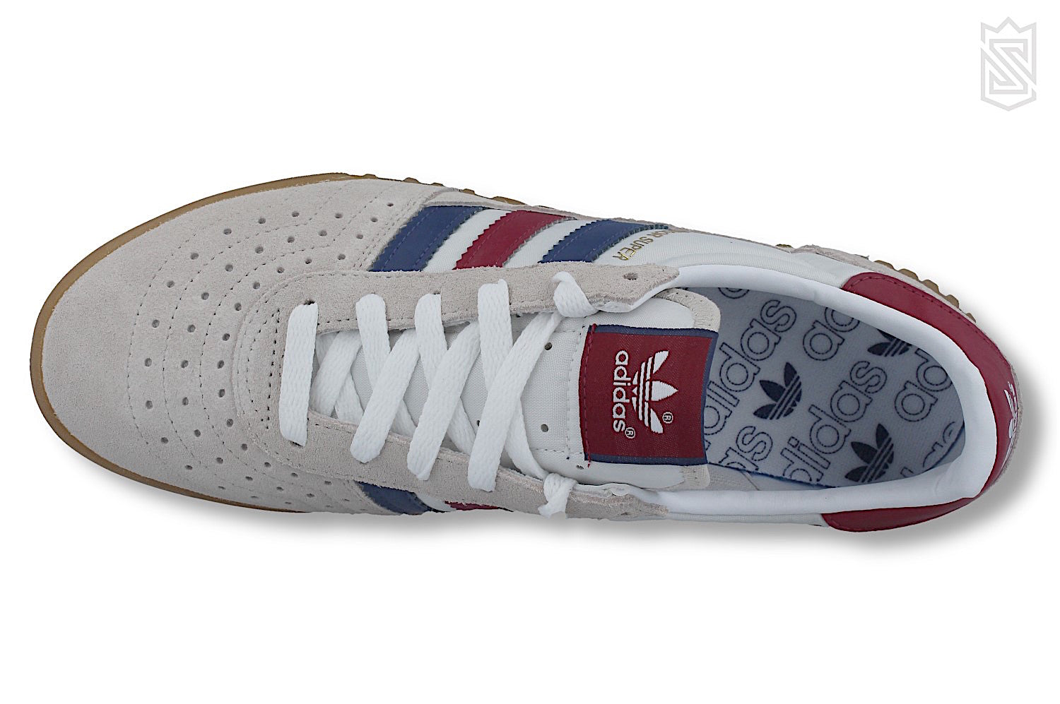 Adidas originals indoor super trainers in white cq2222 best sale