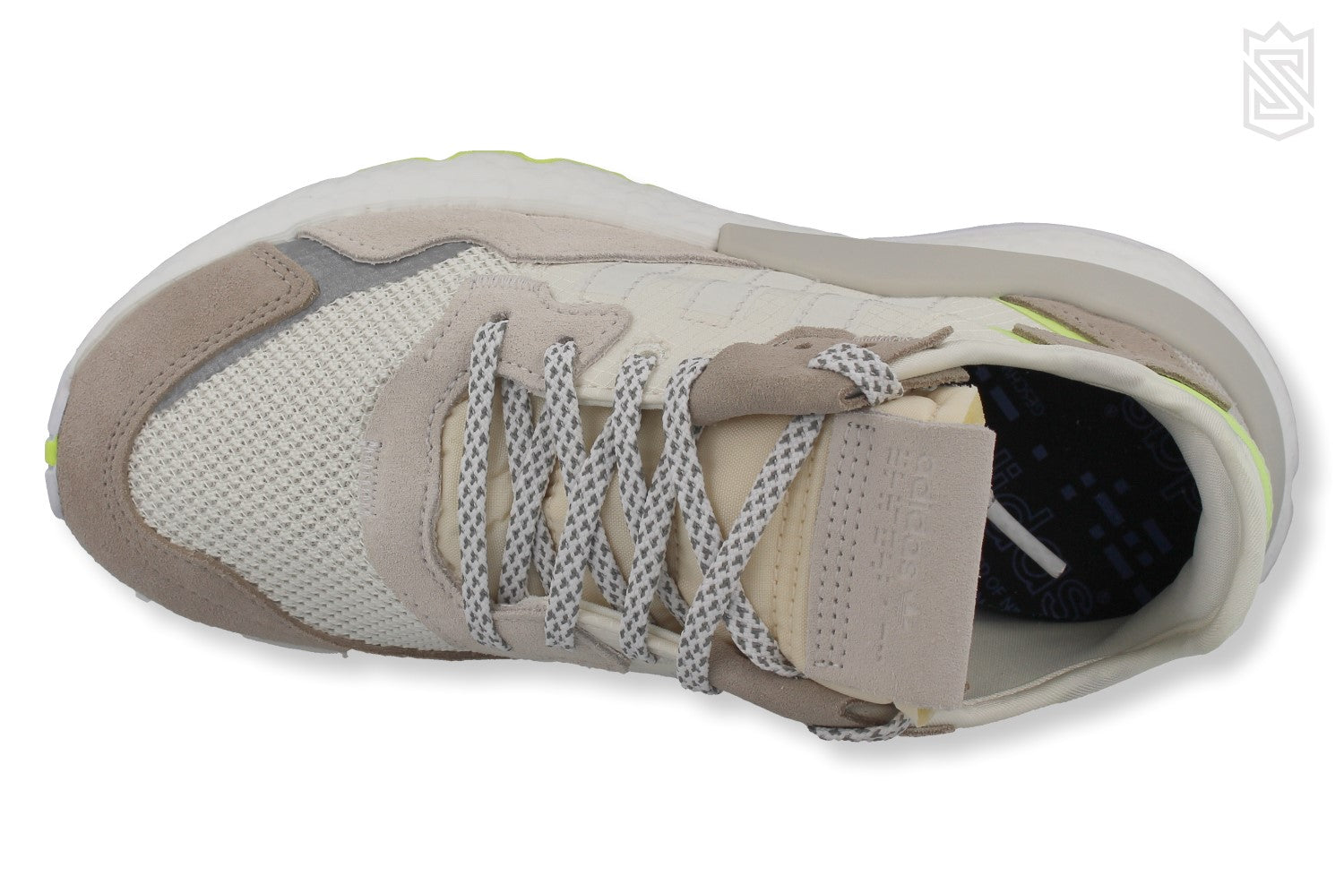 Adidas nite jogger beige off white hotsell