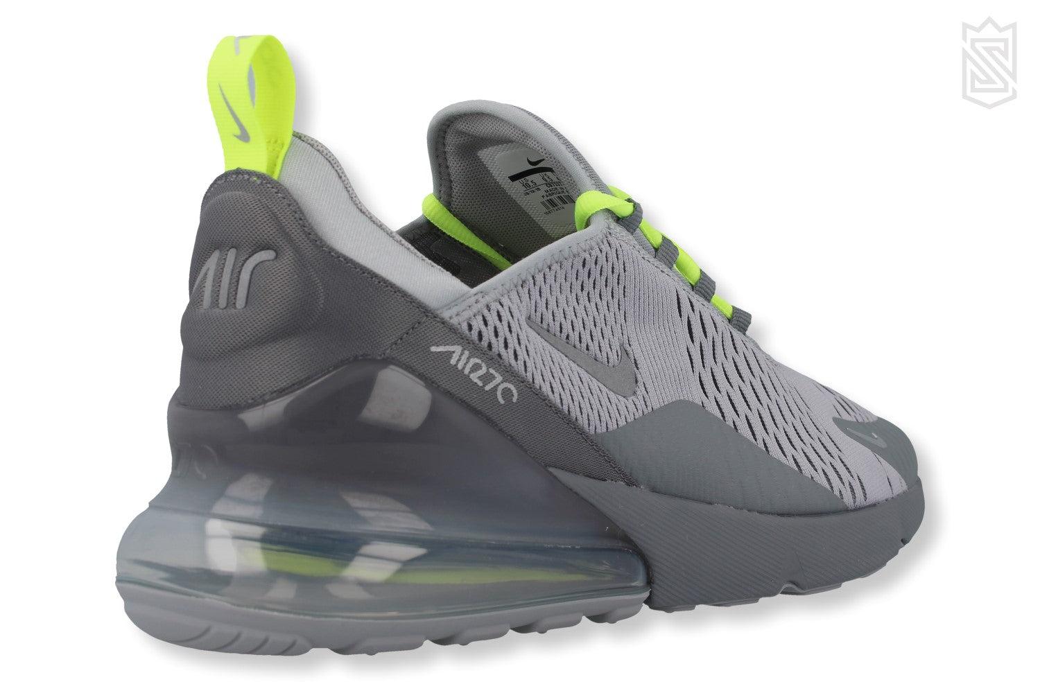 Nike air max 270 wolf grey volt best sale